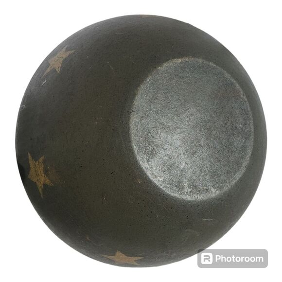 Vintage Folk Art Primitive Hand painted colonial americana bowl wall home décor - Picture 6 of 13